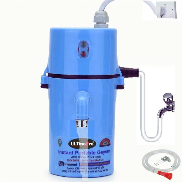 UltinoPro 1.5 L Instant Water Geyser (GEYSER FOR HOME & KITCHEN PORTABLE ELECTRIC HOT WATER GEYSER, Blue)