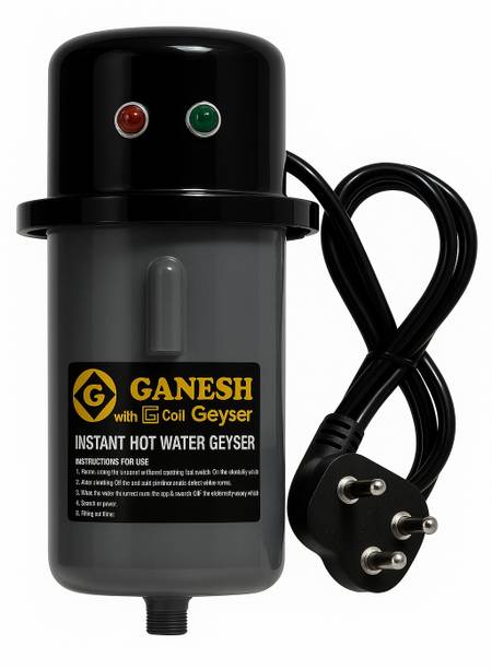 Ganesh Polymers 1 L Instant Water Geyser (D. Grey, Dark Grey)