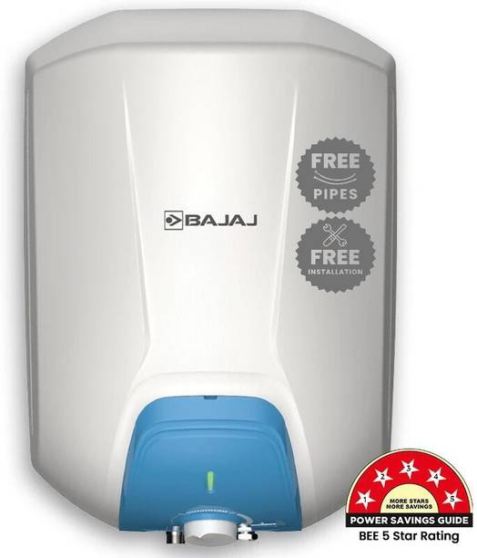 BAJAJ Endure Series Gracio 10L 10 L Storage Water Geyser | 5 Star BEE Energy Rating | with Free Pipes and Installation