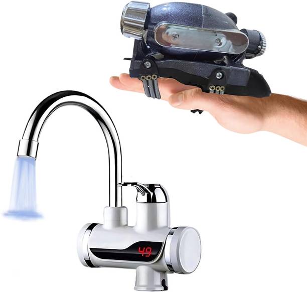 Elevea Combo C158 Instant Hot Water Tap & Double Speed Hand Massager - 15 Year Warranty 10 L Instant Water Geyser