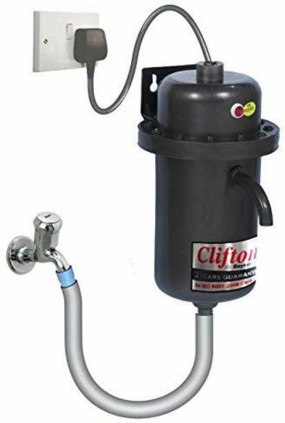 Clifton 1 L Instant Water Geyser (MW 3000 1L Instant Portable Water Heater/Geyser for Residential/Professional Use, Black)