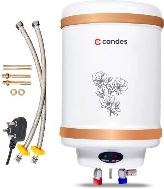 Candes 10 L Storage Water Geyser (Perfecto, White, Copper Bronze)