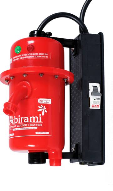 Abirami RED COLOR MCB MODEL 1 L Instant Water Geyser