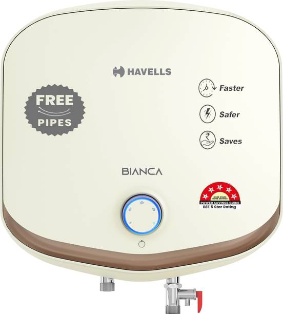 HAVELLS Bianca 15 L Storage Water Geyser with Flexi Pipe
