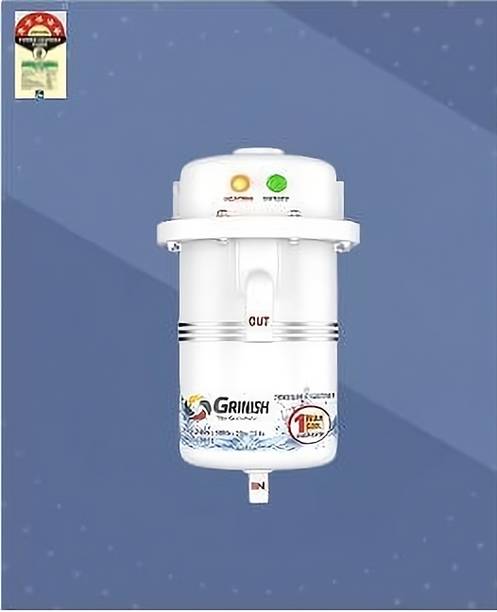 GRINISH 1 L Instant Water Geyser (1L Instant Water Geyser,Portable Geyser,Electric Geyser,Tap Geyser, White)