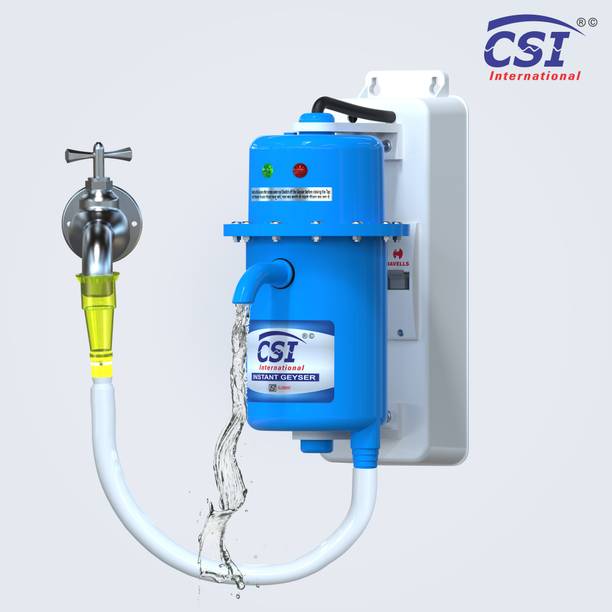 CSI INTERNATIONAL 1L INSTANT WATER PORTABLE HEATER GEYSER SHOCK PROOF PLASTIC BODY WITH INSTALLATION KIT 1 YEAR WARRANTY 1 L Instant Water Geyser