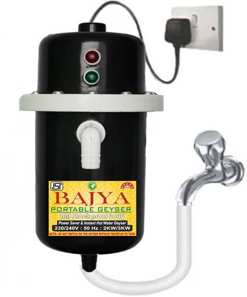 Bajya 1 L Instant Water Geyser (instant portable water Heater/Geyser for Home Office Restaurants Labs) 1 L Instant Water Geyser
