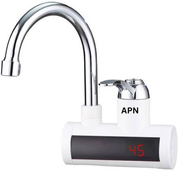 APN Instant Heating Tap - Wall Mounted With Temperature Display Tankless Instant Water Geyser