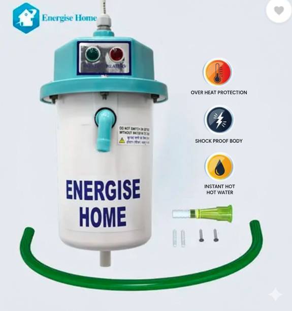 Energise home 1 L Portable Water Heater, Shockproof Plastic Body 1 L Instant Water Geyser