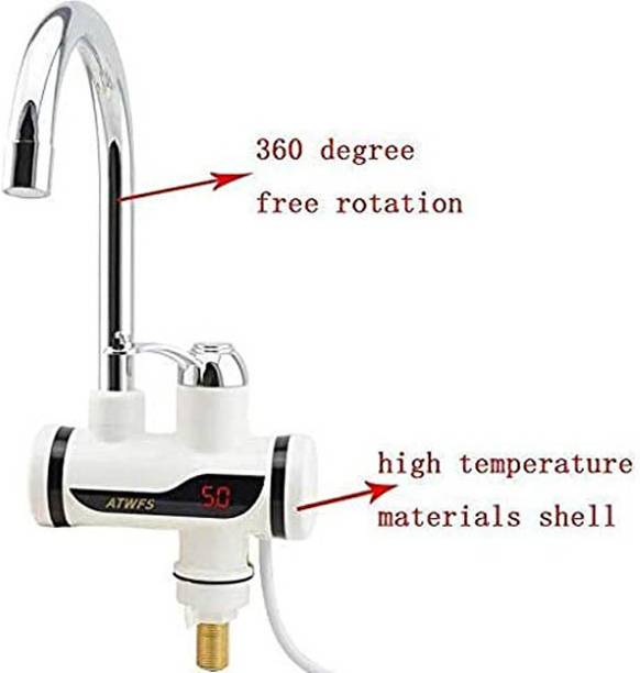 Rishikaenterprises 1L Instant Water Geyser Heater Electric Tab Warm Water Kitchen Heating Fast 30 1 L Instant Water Geyser