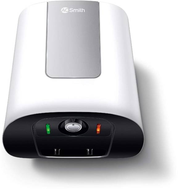 AO Smith HEATBOT-015 15 L Storage Water Geyser | 2kW | Vertical | Designed for high rise buildings with 8 bar pressure rating | Longer life in hard water conditions with Blue Diamond glass lined tank | BEE 4-star rating for high energy efficiency and power savings | Free Installation