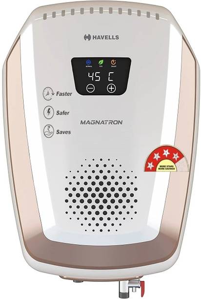HAVELLS Magnatron 25 L Storage Water Geyser | 4 Star BEE Energy Rating | Glassline Tanked
