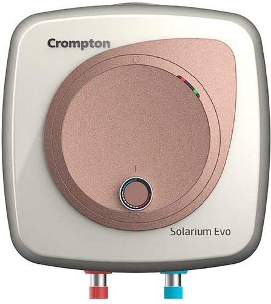 Crompton 10 L Storage Water Geyser (Solarium Evo 10-L, Grey, Brown)