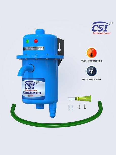 CSI INTERNATIONAL 1L INSTANT WATER PORTABLE HEATER GEYSER SHOCK PROOF PLASTIC BODY WITH INSTALLATION KIT 1 YEAR WARRANTY 1 L Instant Water Geyser