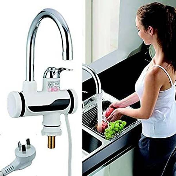 Rishikaenterprises 1 L Instant Water Geyser (TAB instant portable water heater/geyser, WHITE/BLACK)