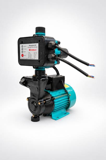 HAVELLS 1 HP Pressure Booster Pump Upto 3-4 Bathroom & Kitchen With Pump Controller Centrifugal Water Pump