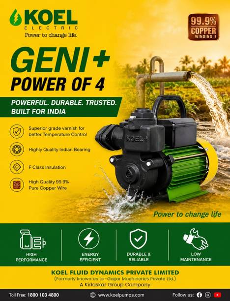 KOEL By Kirloskar Geni + Centrifugal Water Pump