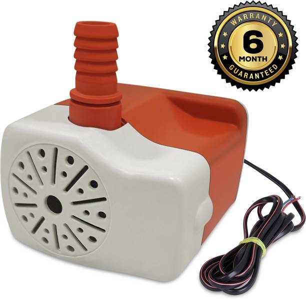 Axmon Water Pump - Ultra Quiet 2.65 Meter Water Lifting Submersible Pump for Desert Air Cooler Pump, Fish Tank, Ponds, Aquarium, Fountain (1 meter Power Cord) Submersible Water Pump