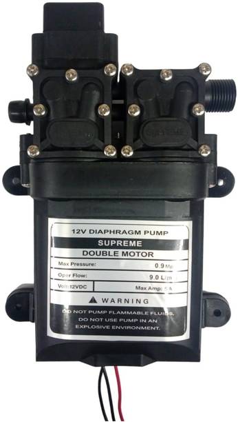 Ap Electronics SUPREME 12V DC High-Pressure Electric Battery Operated Sprayer Double Motor Diaphragm Water Pump