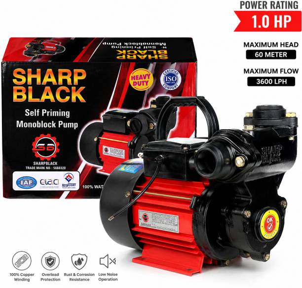 SHARP PELTO 1 HP Self Priming Monoblock Pump Centrifugal Water Pump