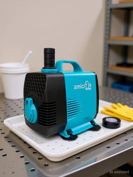 amiciFlo 55W Submersible Water Pump, Pure Copper Winding Motor with 5m Long Power Cord Submersible Water Pump