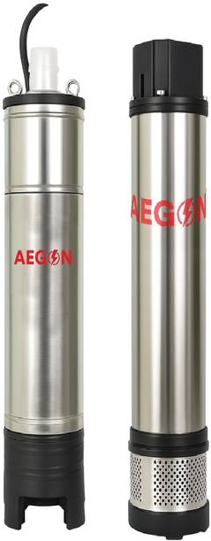 AEGON HydroMax Series 1hp Borewell Pump, Filled, 10 Stage, 42mtrs Head, 83Lpm Submersible Water Pump