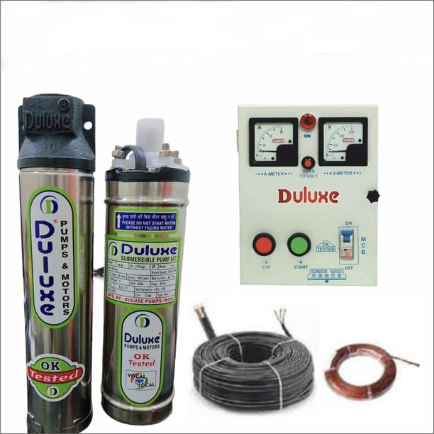 duluxe v4 1hp 10stg sumersible sump set with lead, safty wire and panel 1hp Submersible Water Pump
