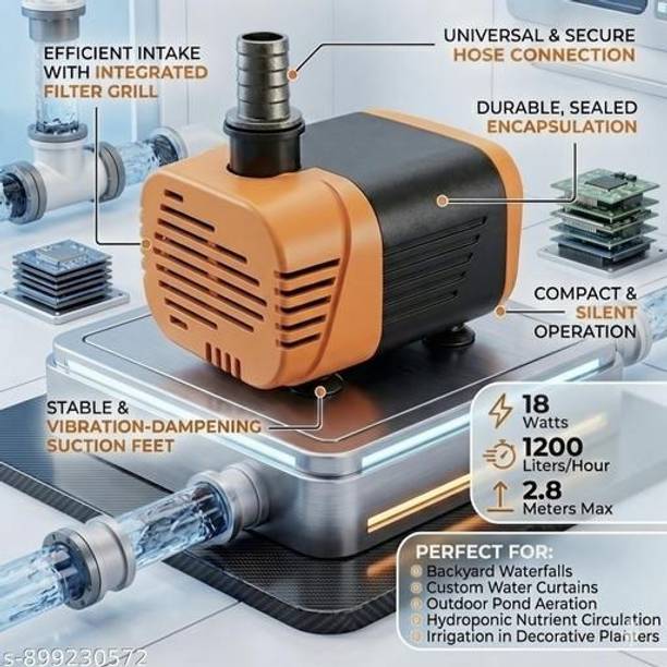 FMSA4 18 Watt Submersible Water Pump - 220-240V/50 Hz Cooler Pump Water Aquarium Pump Submersible Water Pump