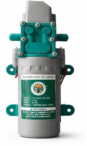 SHAKTIMS 12V DC High Pressure Water Pump 120 PSI, 7.8 LPM Diaphragm Water Pump