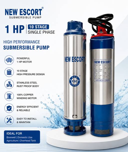 Tisca Escort 1 HP 10 Stage Submersible Water Pump