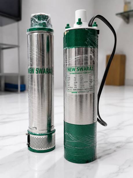 Tisca New Swaraj 1 HP 10 Stage Oil Filled Borewell Submersible Water Pump