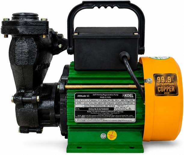 KOEL By Kirloskar HP Altitude 1C Mini Monoblock Self Priming Water Pump with Copper Winding Centrifugal Water Pump