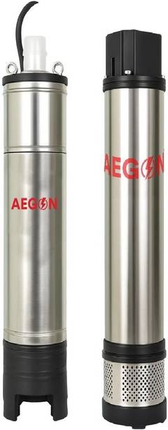 AEGON HydroMax Series 1 HP Borewell Pump, 10 Stage, Oil Filled, 4 inch Submersible Water Pump