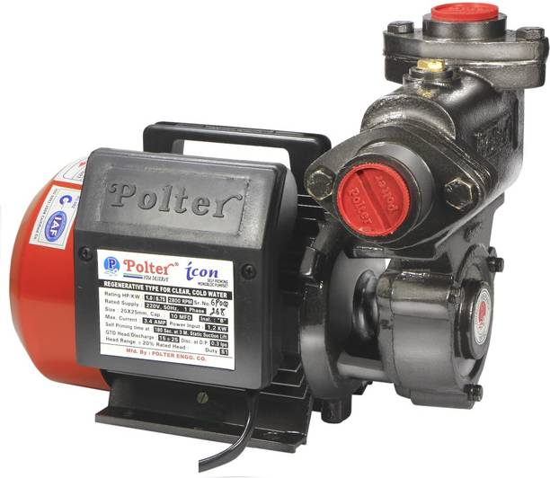 polter 1 HP Self Priming Water Pump – Heavy Duty, Ideal for Home & Agriculture Centrifugal Water Pump