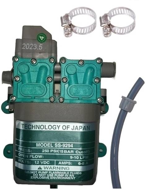 GULMOX Heavy Duty 12V DC Motor Pump 250 PSI Battery Operated Water Motor Pump 0.5 HP Diaphragm Water Pump