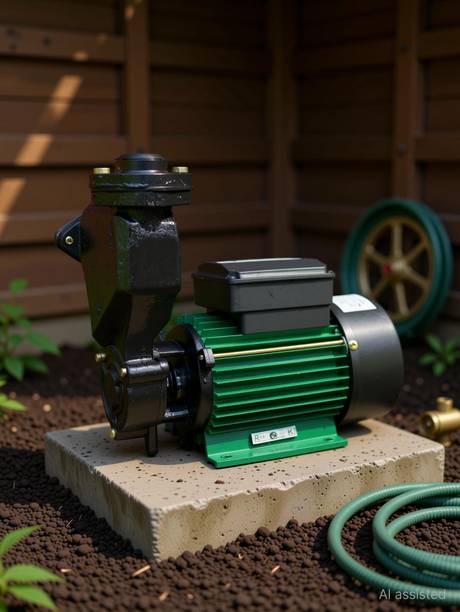 DAMOR Single Phase 1 HP Self-Priming Monoblock Pump | High Efficiency,| 60 LPM Flow Centrifugal Water Pump