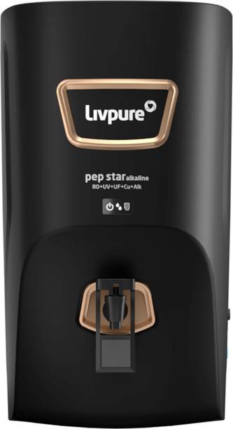 LIVPURE LIV-PEP-STAR-ALKALINE 7 L RO + UV + UF + Copper + Alkaline Water Purifier