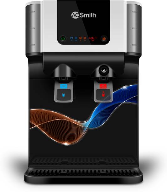 AO Smith Z9 Pro 10 L RO + SCMT Water Purifier | Hot + Normal Water| Baby-Safe Water with 8 Stage Purification| One Touch Dispensing| Wall Mount + Table Top Placement| Suitable for all - Borewell, Tanker, Municipality Water