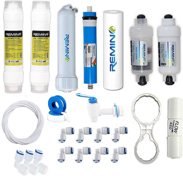 Remino RO Service kit of 80 GPD Membrane &complete ro Filter for 12 L RO + UV + UF Water Purifier
