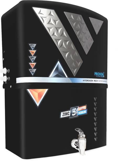 proven Zinc Copper Alkaline Hydrogen RO With 12 L RO + UV + UF + Copper + TDS Control Water Purifier Price in India