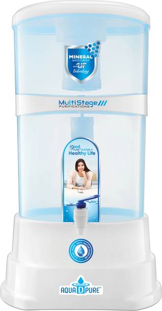 AquaDpure Non-Electric & Chemical Ultra Filtration UF Technology with UF 18 L Gravity Based Water Purifier