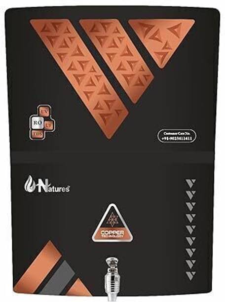 Natures TDS ADJUSTER Water Purifier with Copper Charge Technology Best For Home 12 L RO + UV + UF Water Purifier