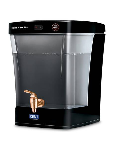 KENT Maxx Plus 7 L UV + UF + Alkaline + Copper Water Purifier Transparent Detachable Tank Benefits of Alkaline&Copper Fully Automatic Not Suitable for Borewell Water, Works Only on TDS Upto 150 60 L/hr
