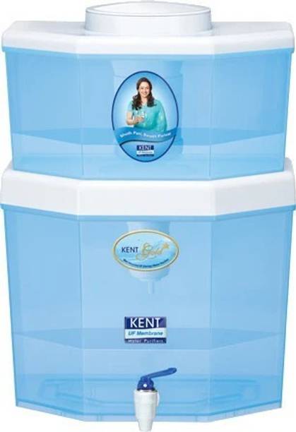 KENT GOLD STAR 22 L Gravity Based + UF Water Purifier Water Purifier | UF Technology Based | Non-Electric & Chemical Free Purification Process | Counter Top | 22L Storage Tank | Suitable for Low TDS Water Upto 150 |