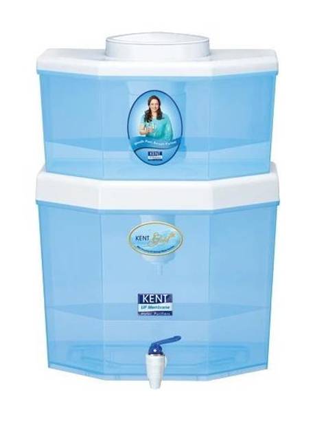KENT GOLD STAR 22 L Gravity Based Water Purifier Water Purifier | UF Technology Based | Non-Electric & Chemical Free Purification Process | Counter Top | 22L Storage Tank | Suitable for Low TDS Water Upto 150 |
