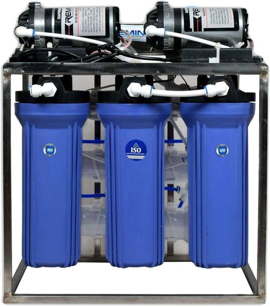 Remino 25 Liter Commercial Water Purifier, ISI Approved with Double Pump Purification 25 L RO + UV Water Purifier