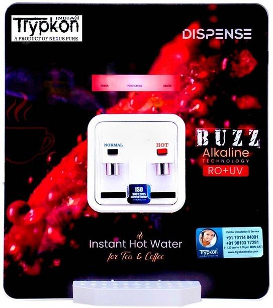trypkon BUZZ HOT + NORMAL COPPER 16 L RO + UV + UF + TDS Control + Alkaline + UV in Tank Water Purifier