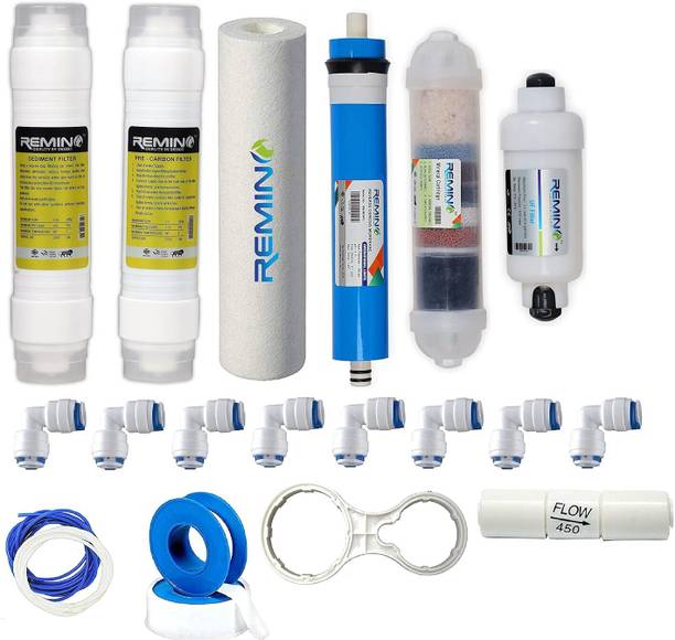 Remino Complete 100 GPD RO Water Purifier Service Kit 12 L RO + UV + UF + TDS Control Water Purifier