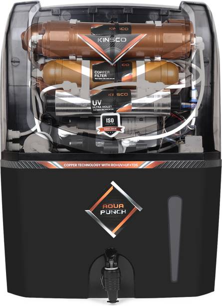 Kinsco Aqua Punch 15 L RO + UV + UF + Copper + TDS Control Water Purifier with Prefilter