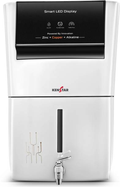 Kenstar White Pureza. 8 L RO + UF + UV + Copper + Alkaline + Mineralizer Water Purifier